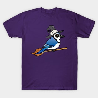 Witch Blue Jay Cute Halloween Birdorable T-Shirt